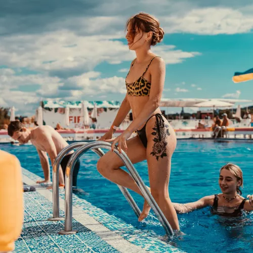 I love going to the pool.