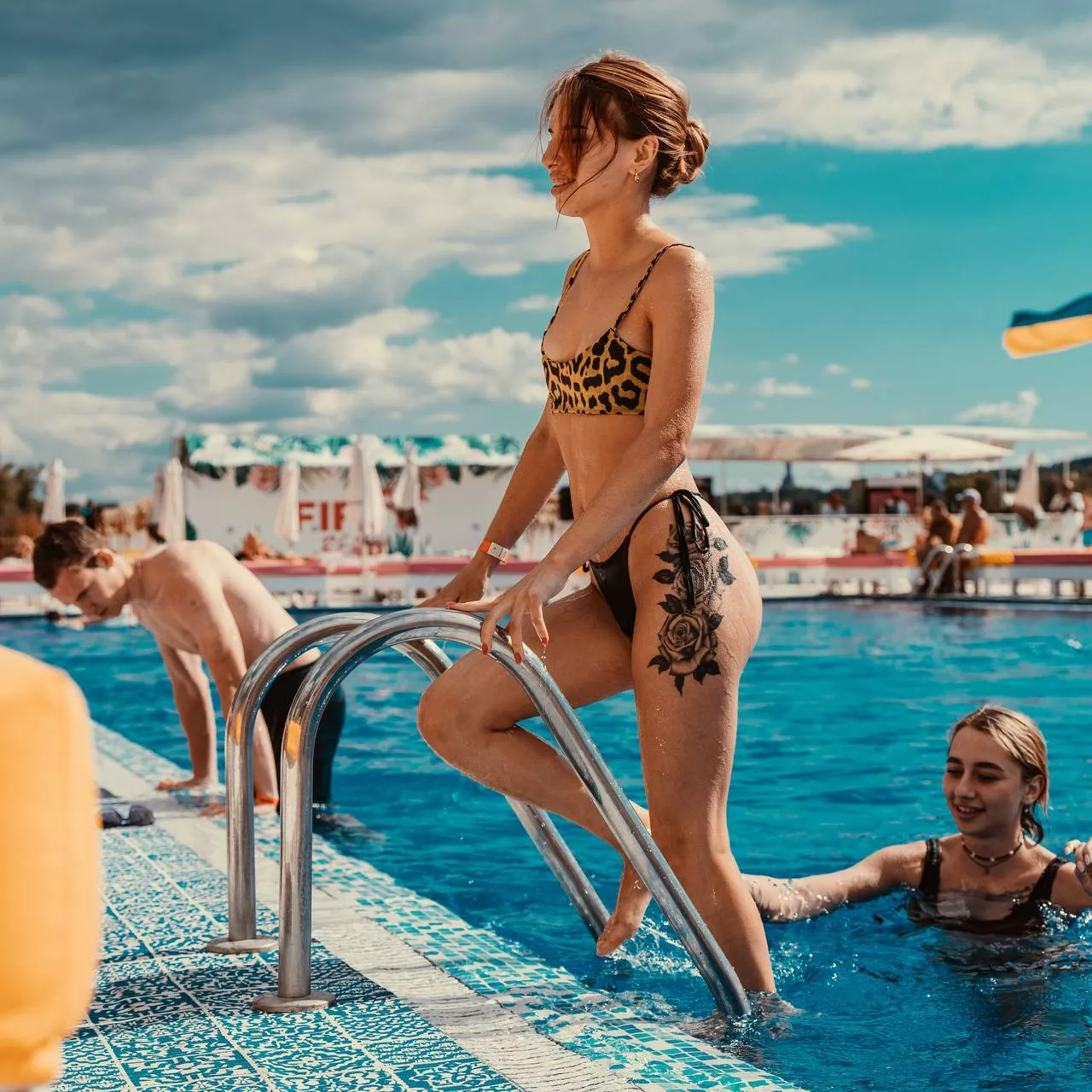 I love going to the pool.