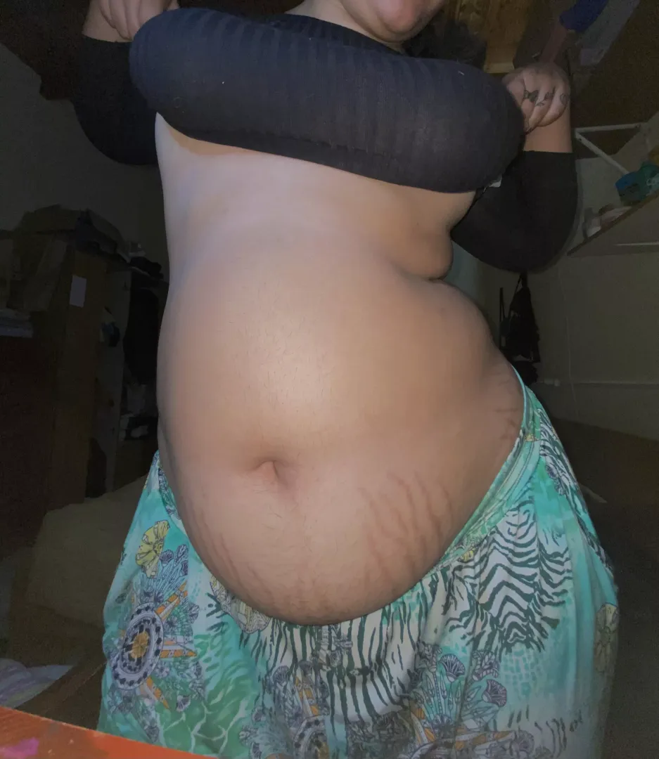 I love my belly as it hangs on my pants