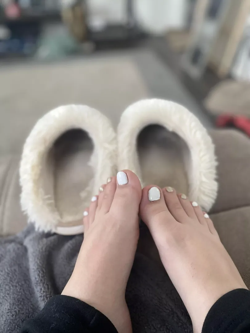 I love my cozy slippers! They’re getting a little dirty though