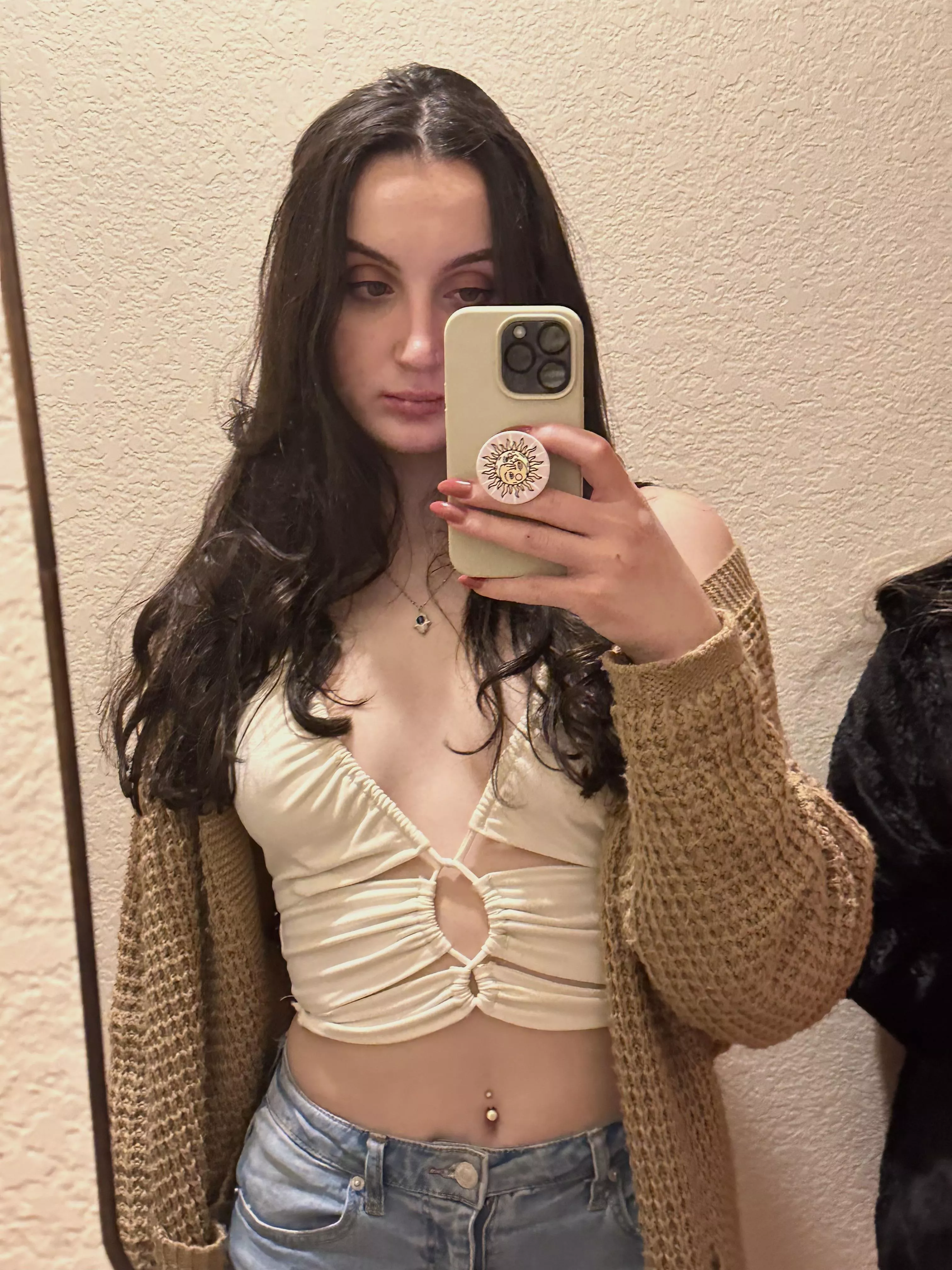 I love showing my belly button off