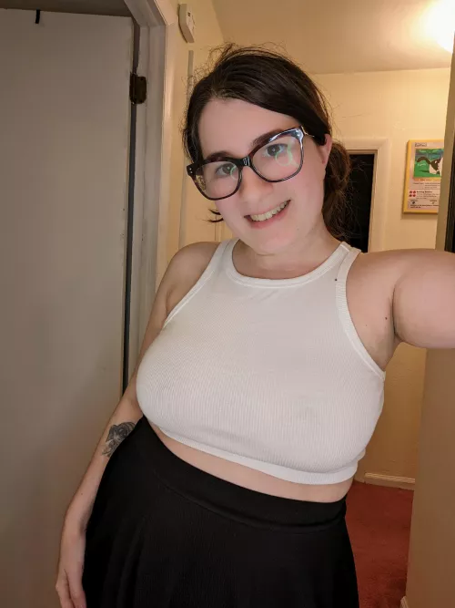 I love the attention I get wearing a white shirt 😊