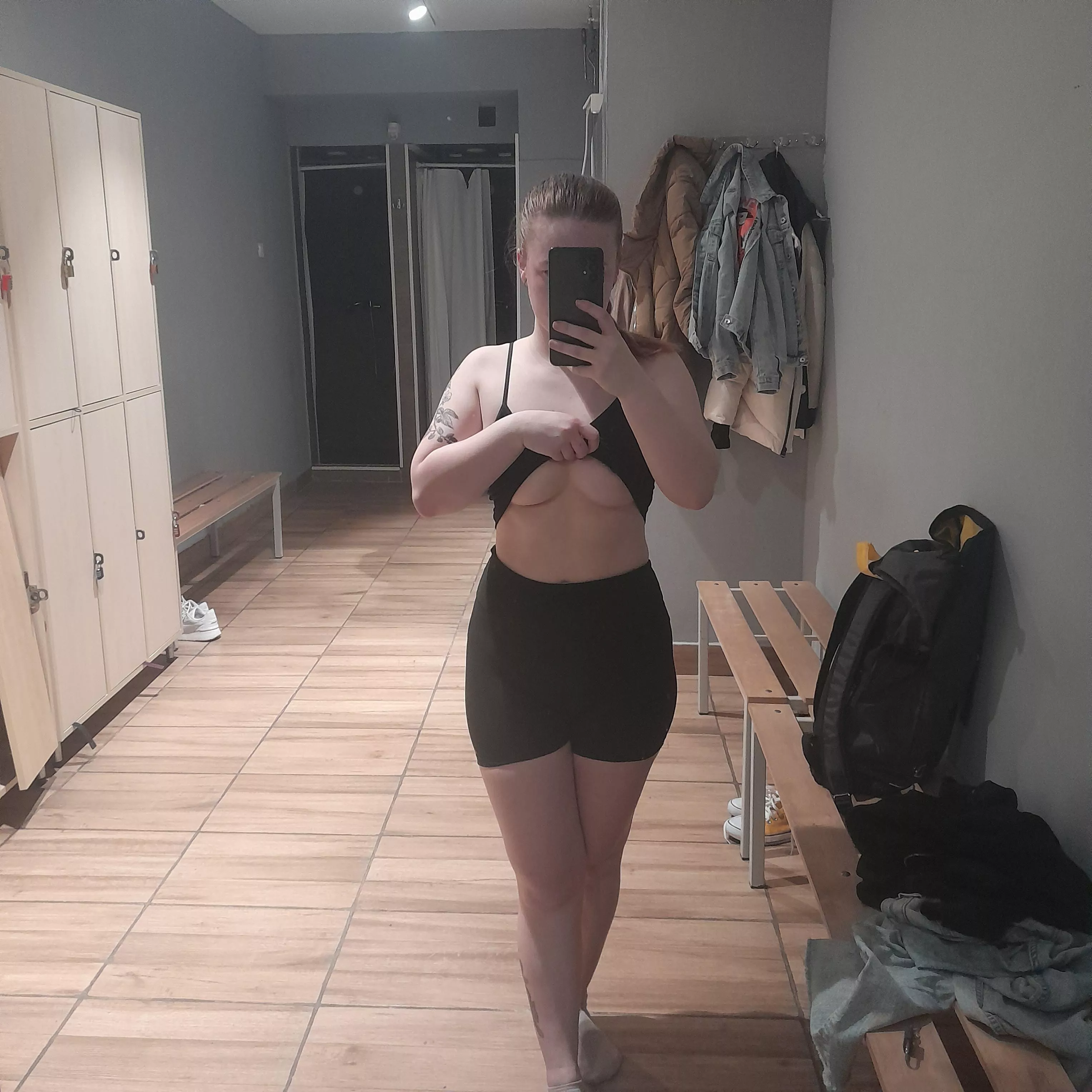 I love walking around the gym in these shorts