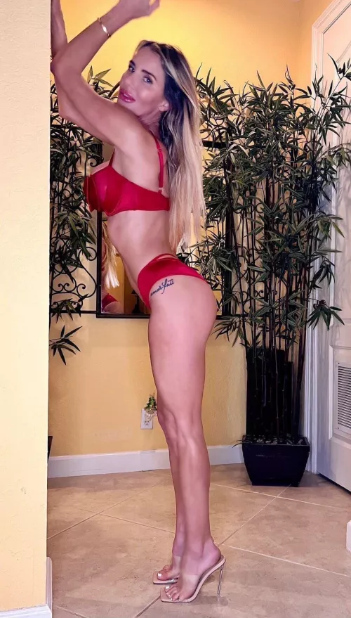 I love wearing high heels and undies