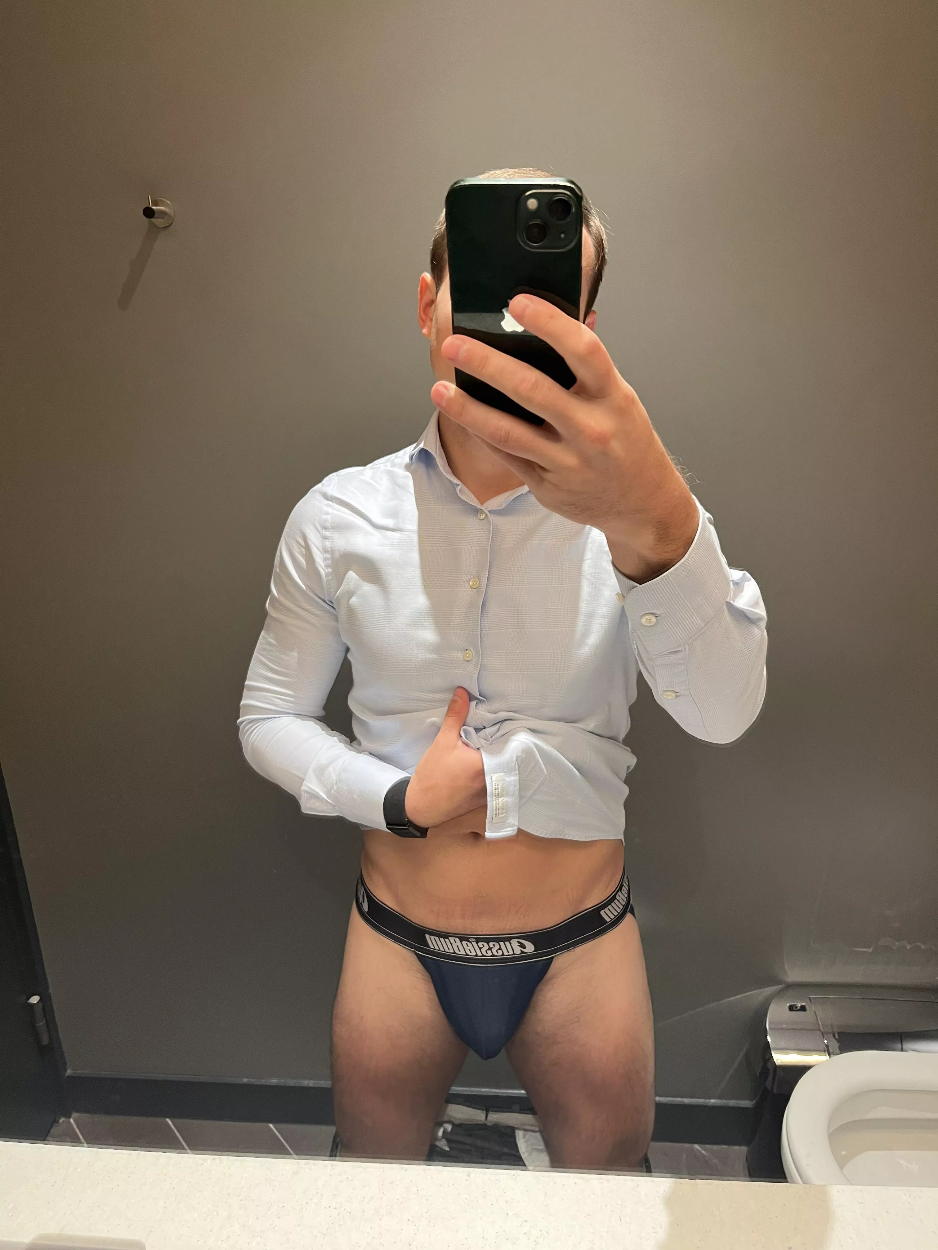 I love wearing jocks at work