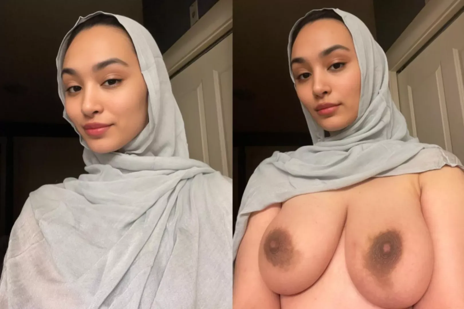 I love wearing nothing except my hijab🧕
