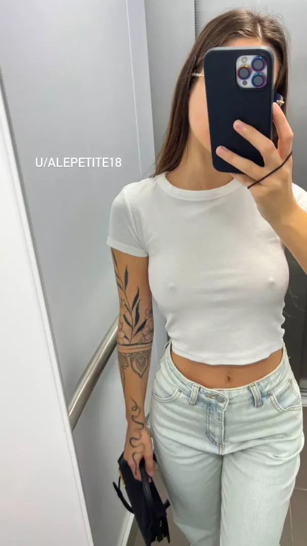 I love white top because you can always see through