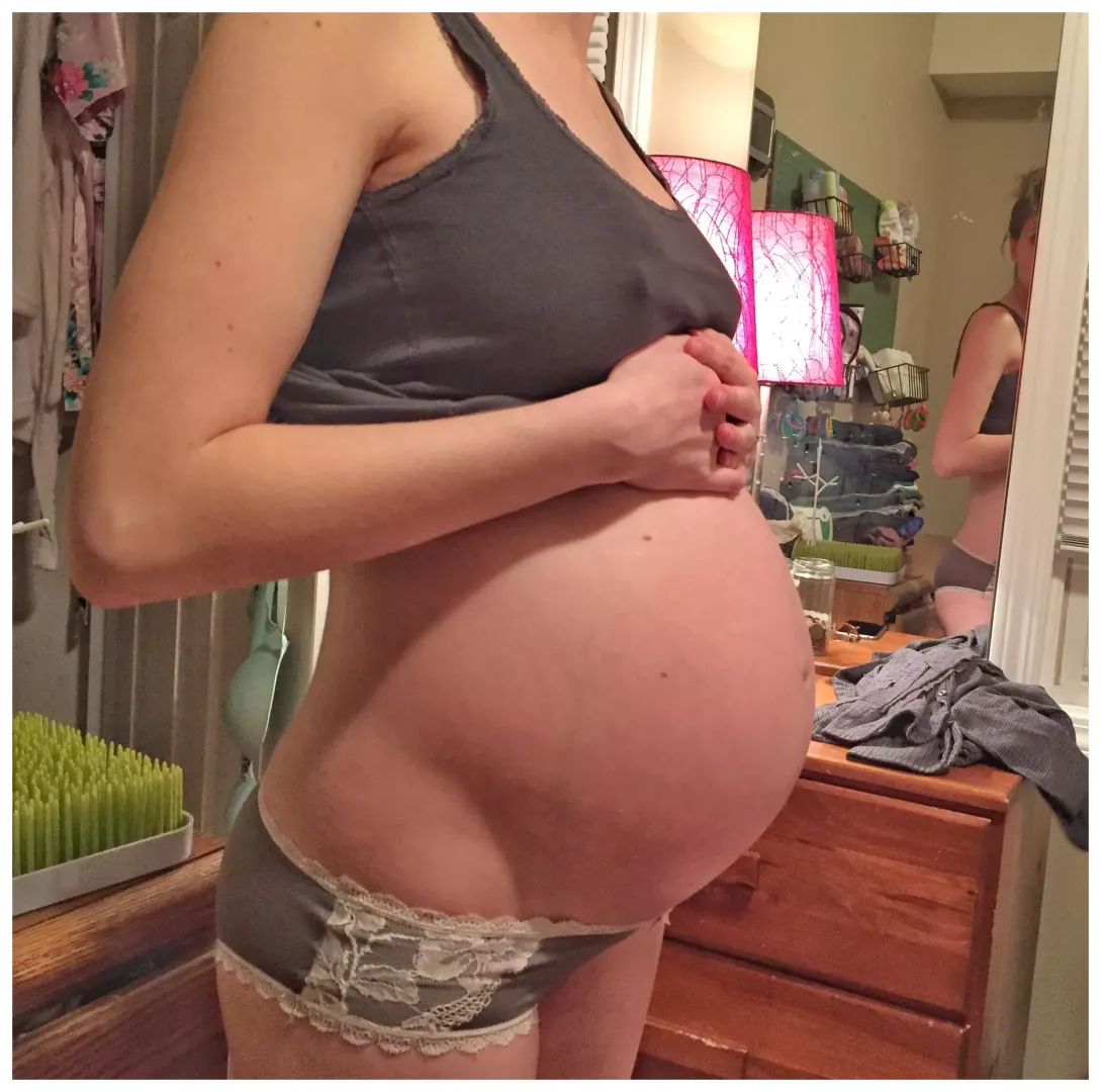 I loved admiring my belly in the mirror