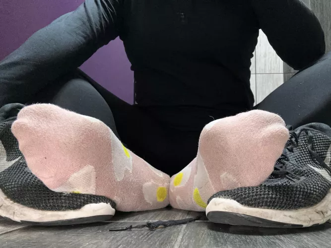 I managed to sneak some photos as I changed into my work shoes