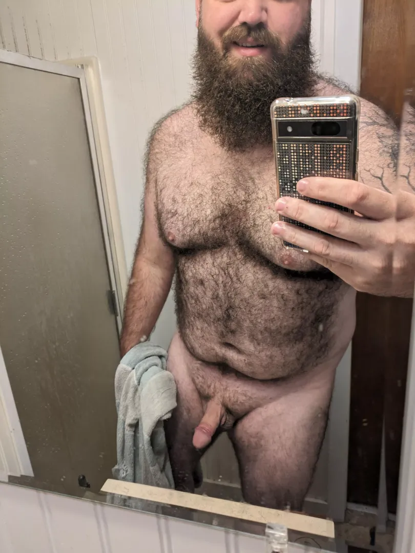 I may have just got all nice and clean, but I am always ready to get dirty. 😏😈