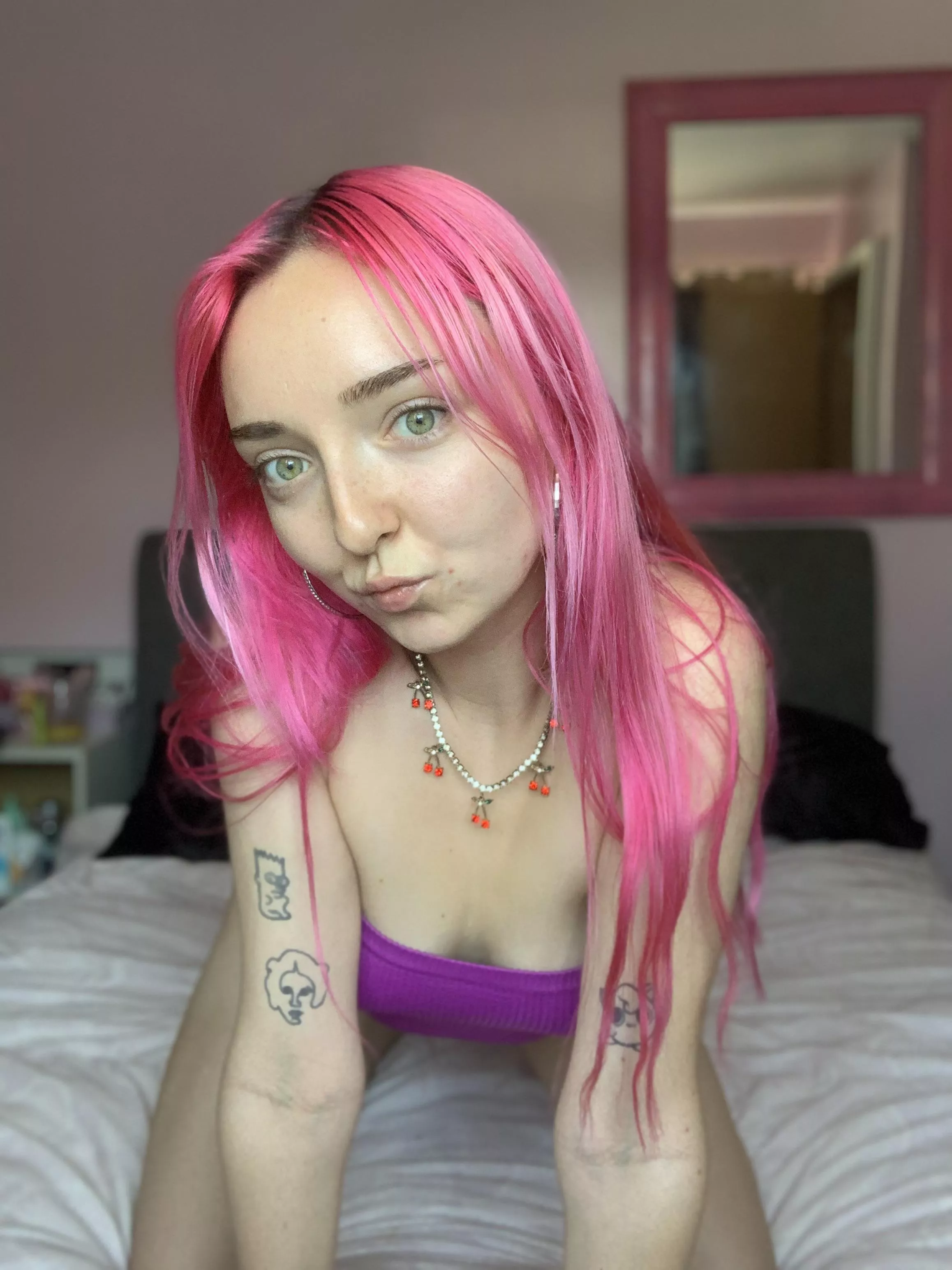 I miss my bright pink hair