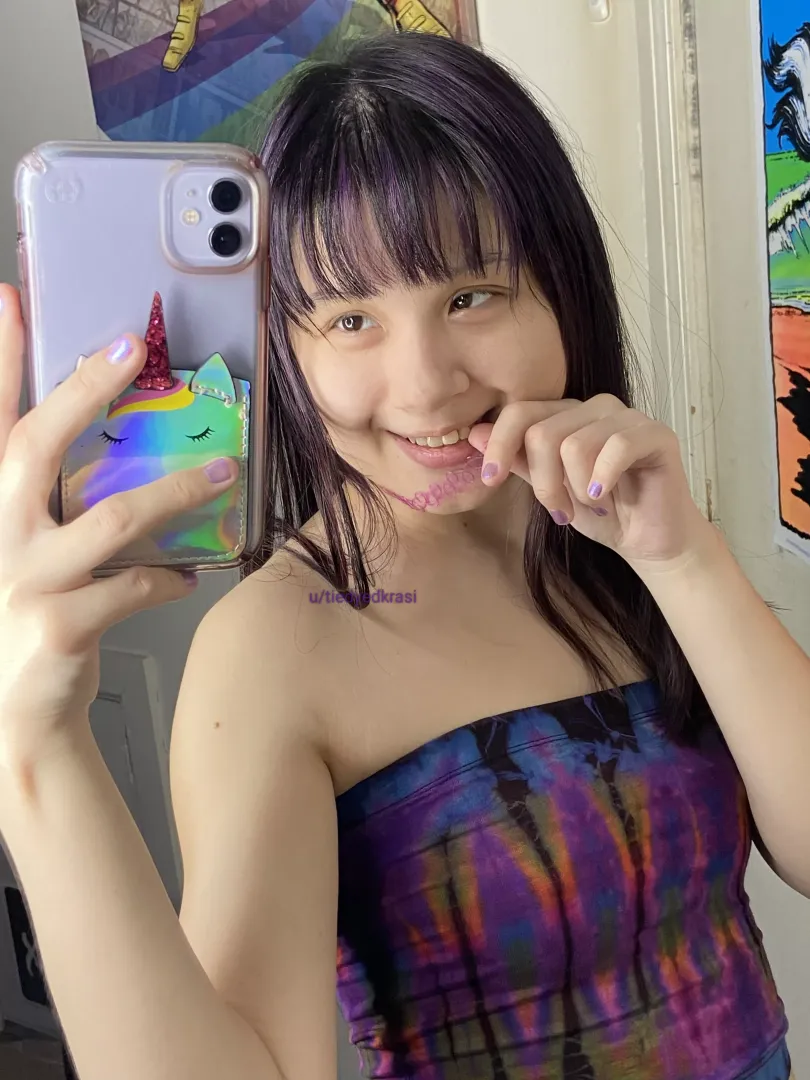 I miss the purple highlights in my hair (kinda)