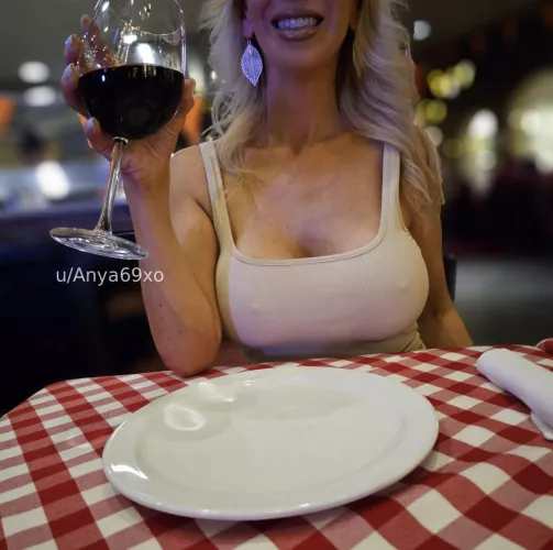 I never wear a bra on date night