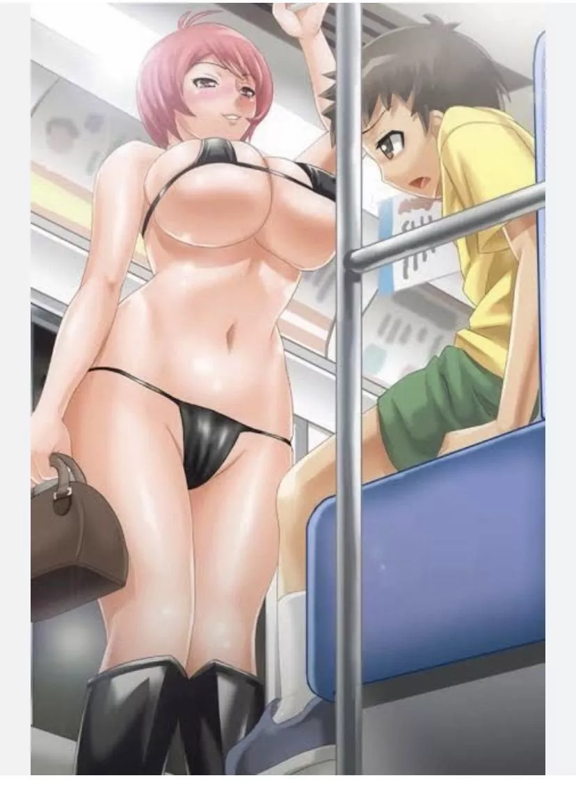 I ordered my gf to go out like this since she wasn't behaving good!