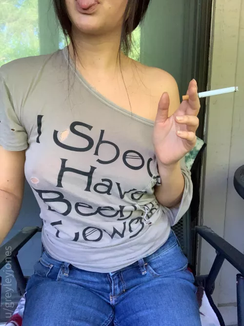I suck while you smoke and then swap? 