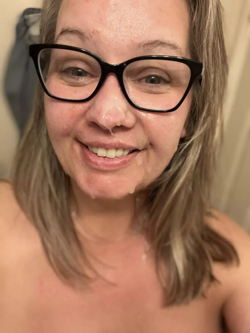 I swear I sucked him dry less than 24hrs ago. Where did all THIS cum from.. (45ish f)