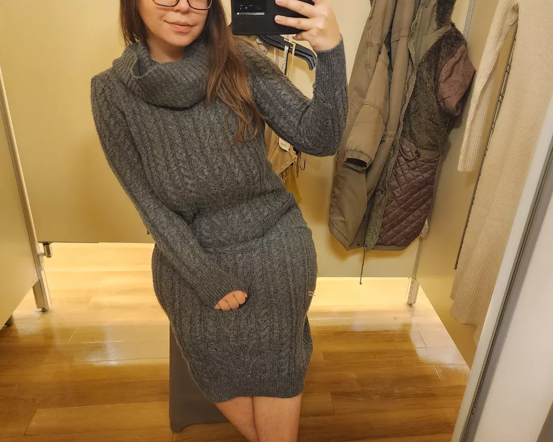 I think my figure looks good for being pregnant and all!
