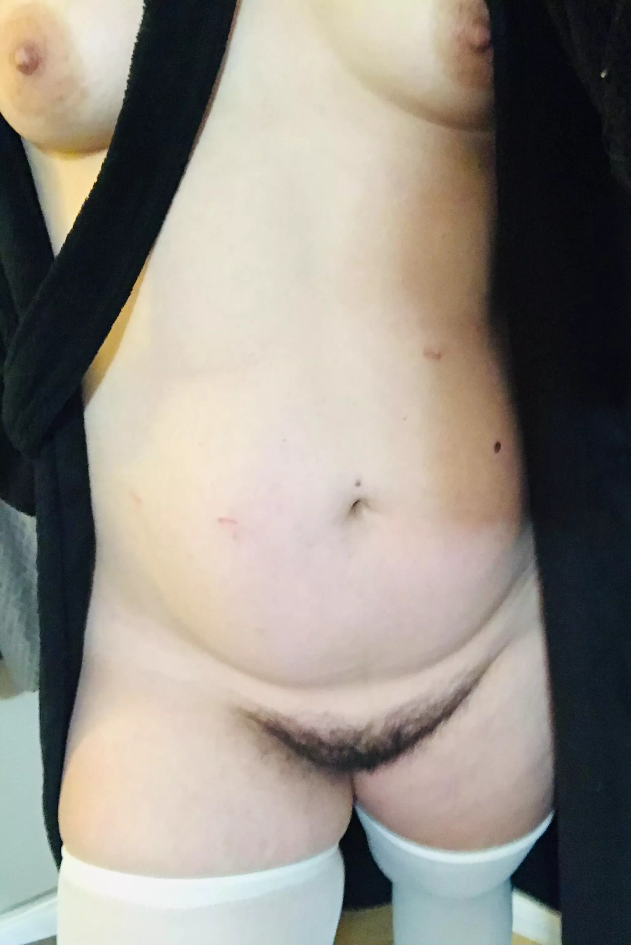 I think my husbands robe looks better on me…what do you think? 😉