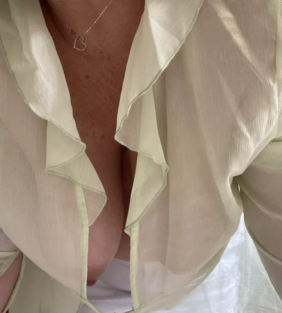 I think this shirt needs a top underneath it for modesty