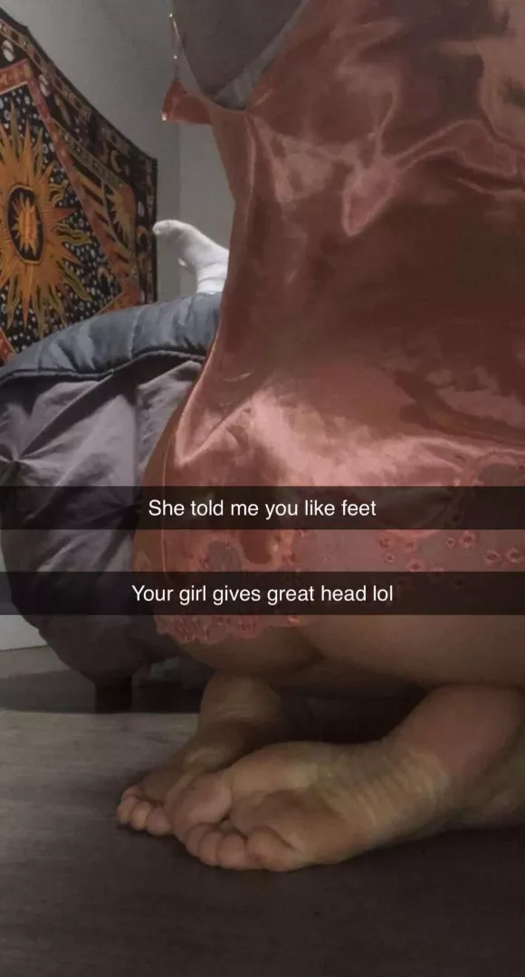 I thought I’d feel bad when my new guy sent this snap to my boyfriend but I don’t!