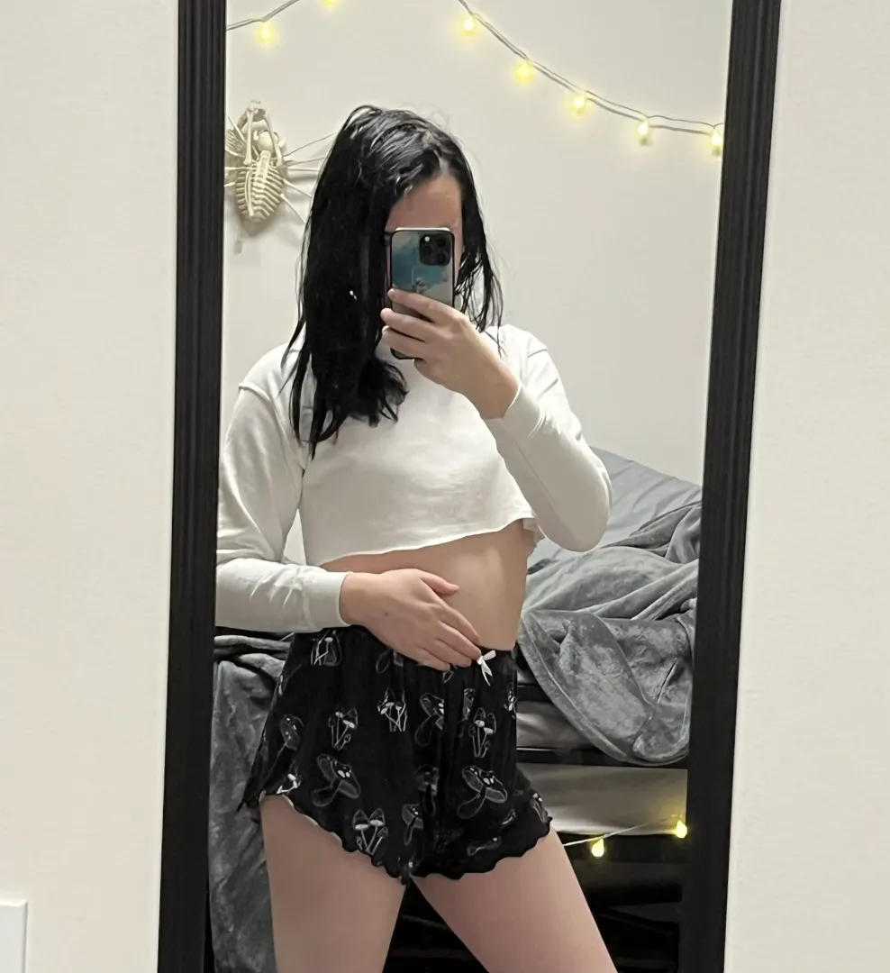 I tried my hand at making a crop-top out of a hoodie. Thoughts?