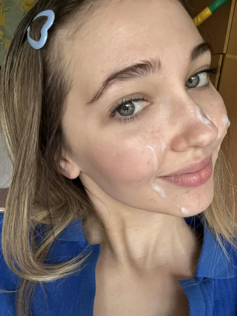 I want my face to be covered with sperm