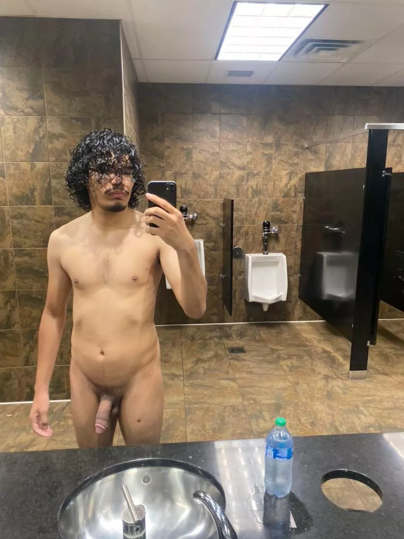 I want to get caught in the gym bathroom and bend over