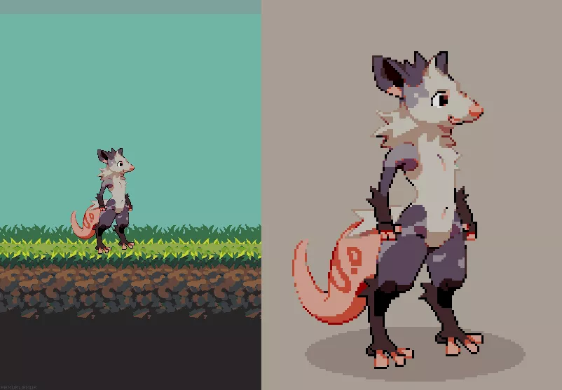 I want to make video games (Art by me @femurslemurs)