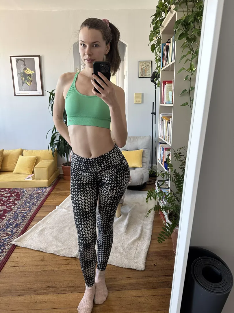 I was a little grumpy before yoga this morning
