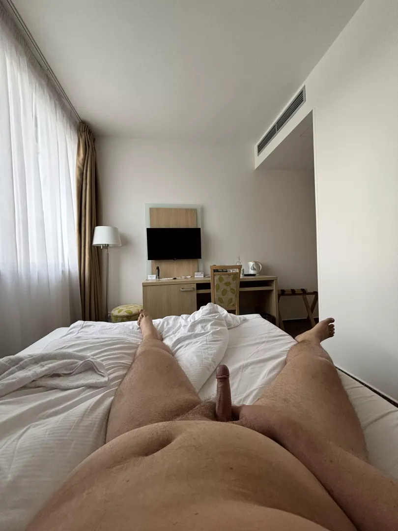 I was alone in my hotel room