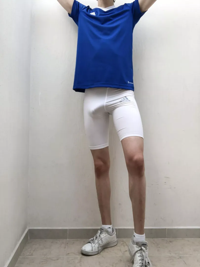 I went to the gym wearing only my white compression shorts…do you think they’re too see through?