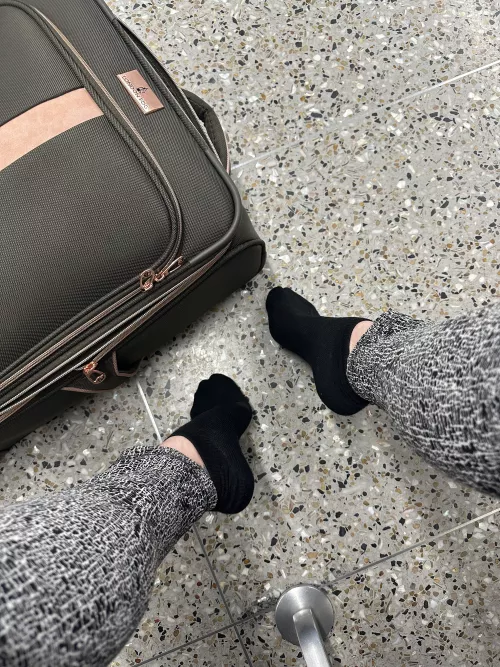 I wonder if my TSA checkpoint is into socks… it took a hot minute to get my shoes back