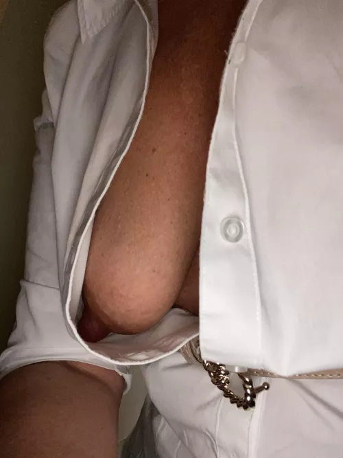 I wonder why I get so much attention at work when I wear this plain white shirt? Any ideas? Happy Friday