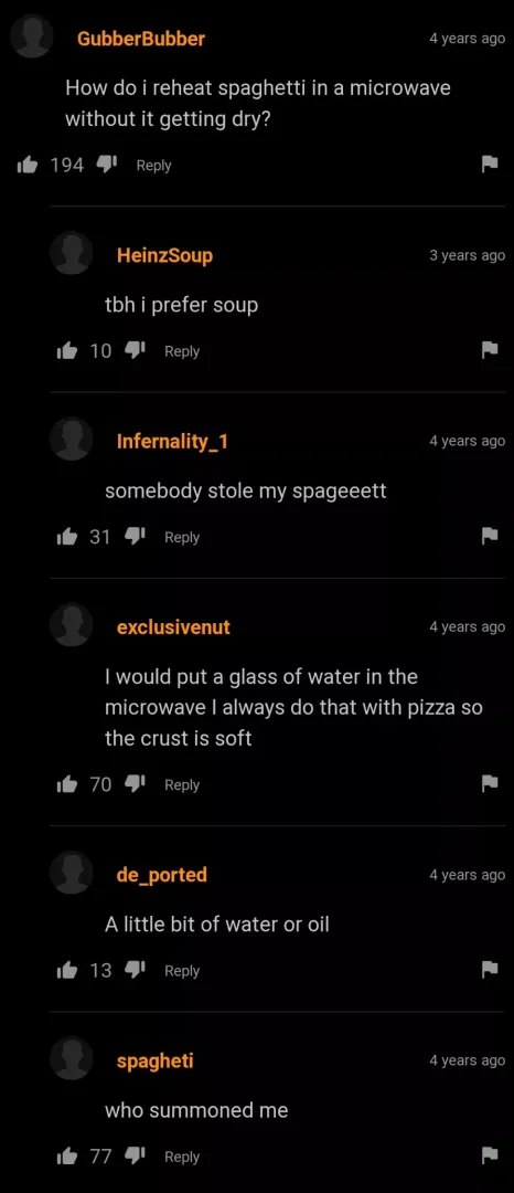 I'd rather get my spaghetti from Olive Garden.