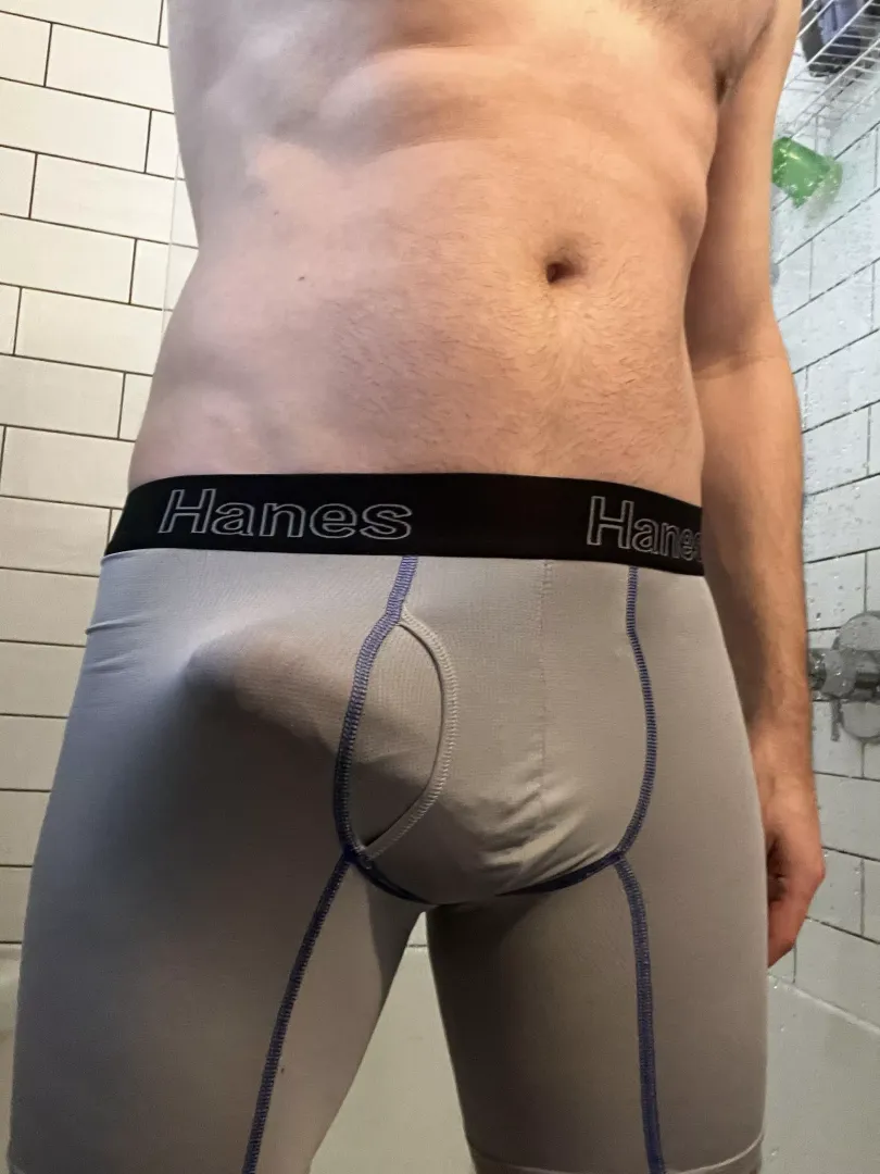 I’d say I’m hiding something in my underwear, but it’s not really hiding is it. (46)