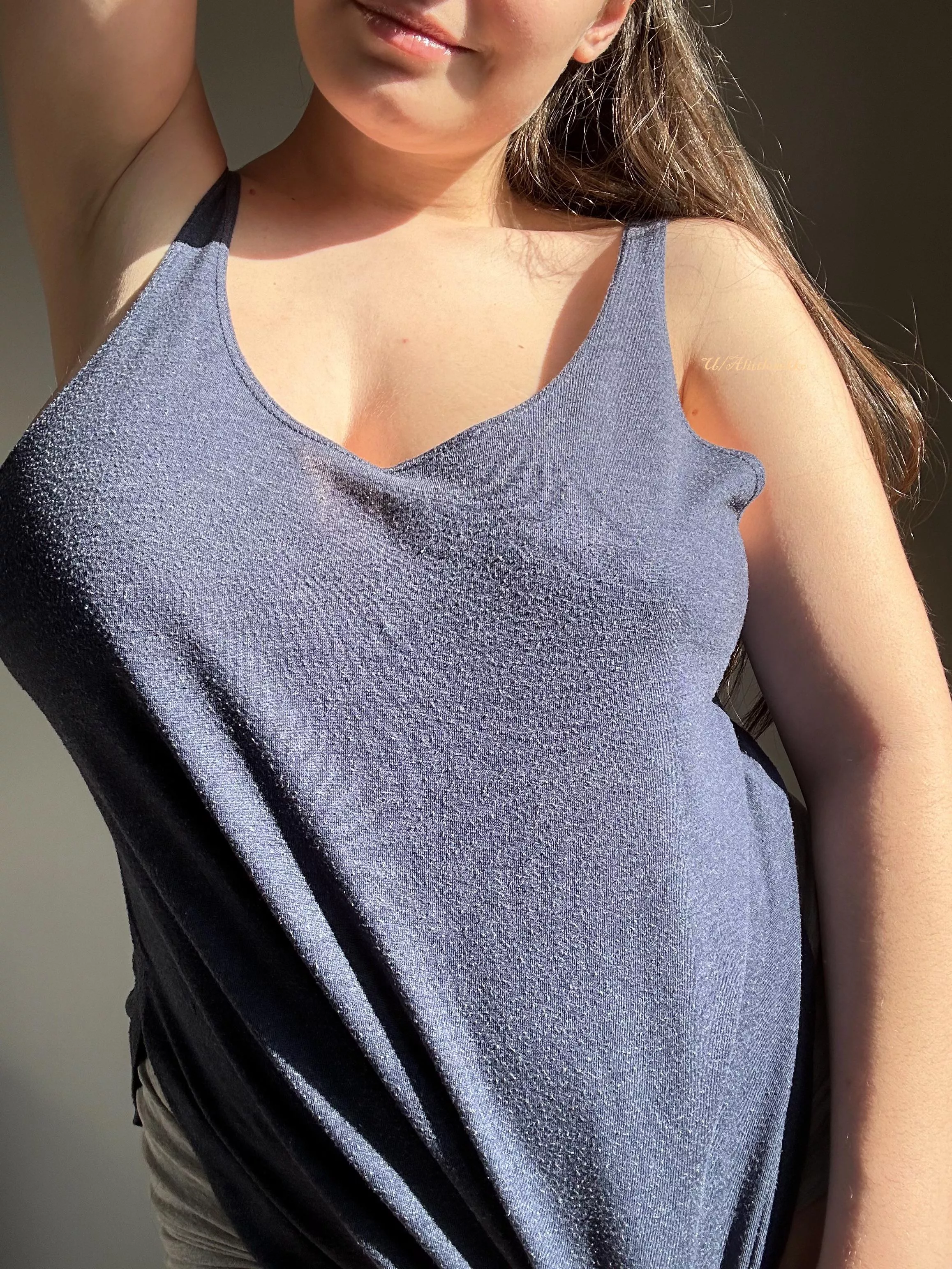 if its warm outside be sure that im not gonna be wearing a bra