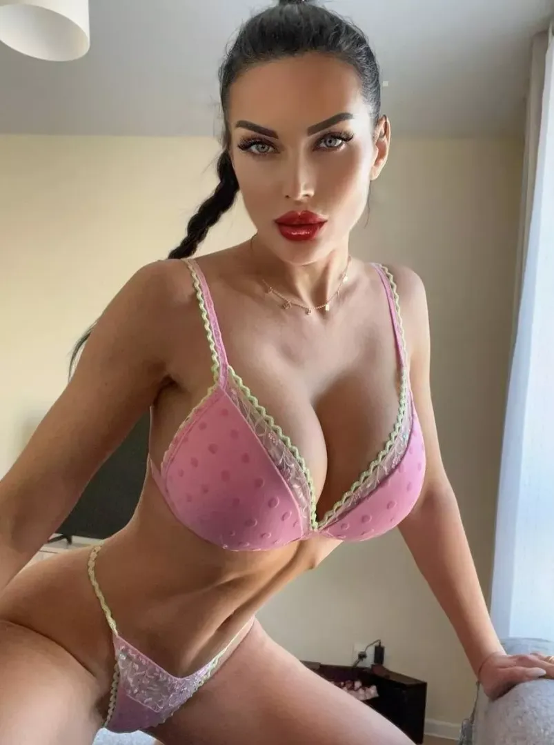 I'll let you cum on my face or tits, either way it turns me on.