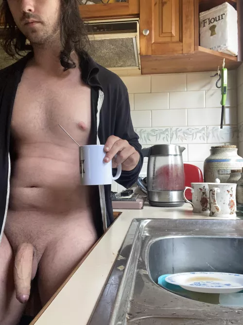 I'll take a mouthful of coffee while you take a mouthfull of me