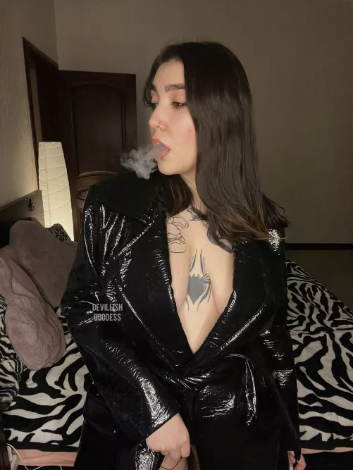 I'll take it off after finish my cigarette