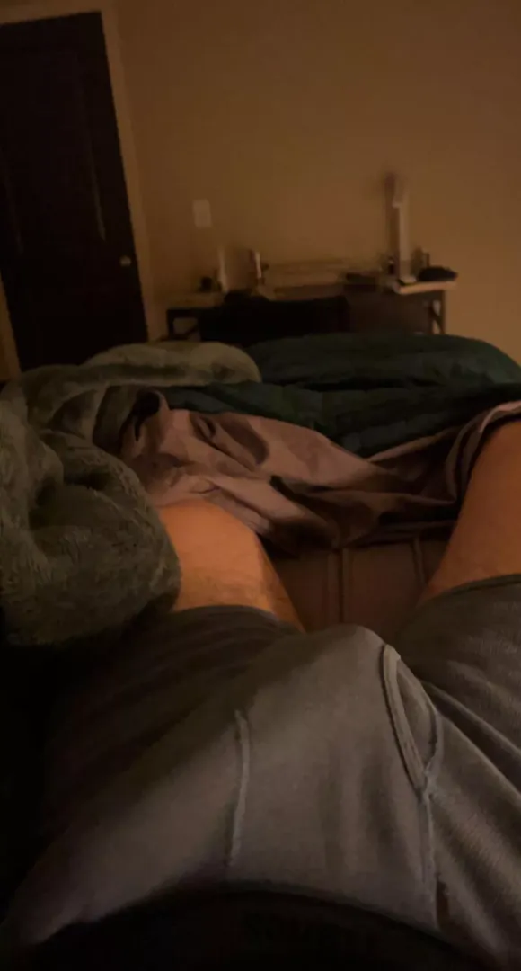 i’m always just sitting like this in my bed with the door unlocked…