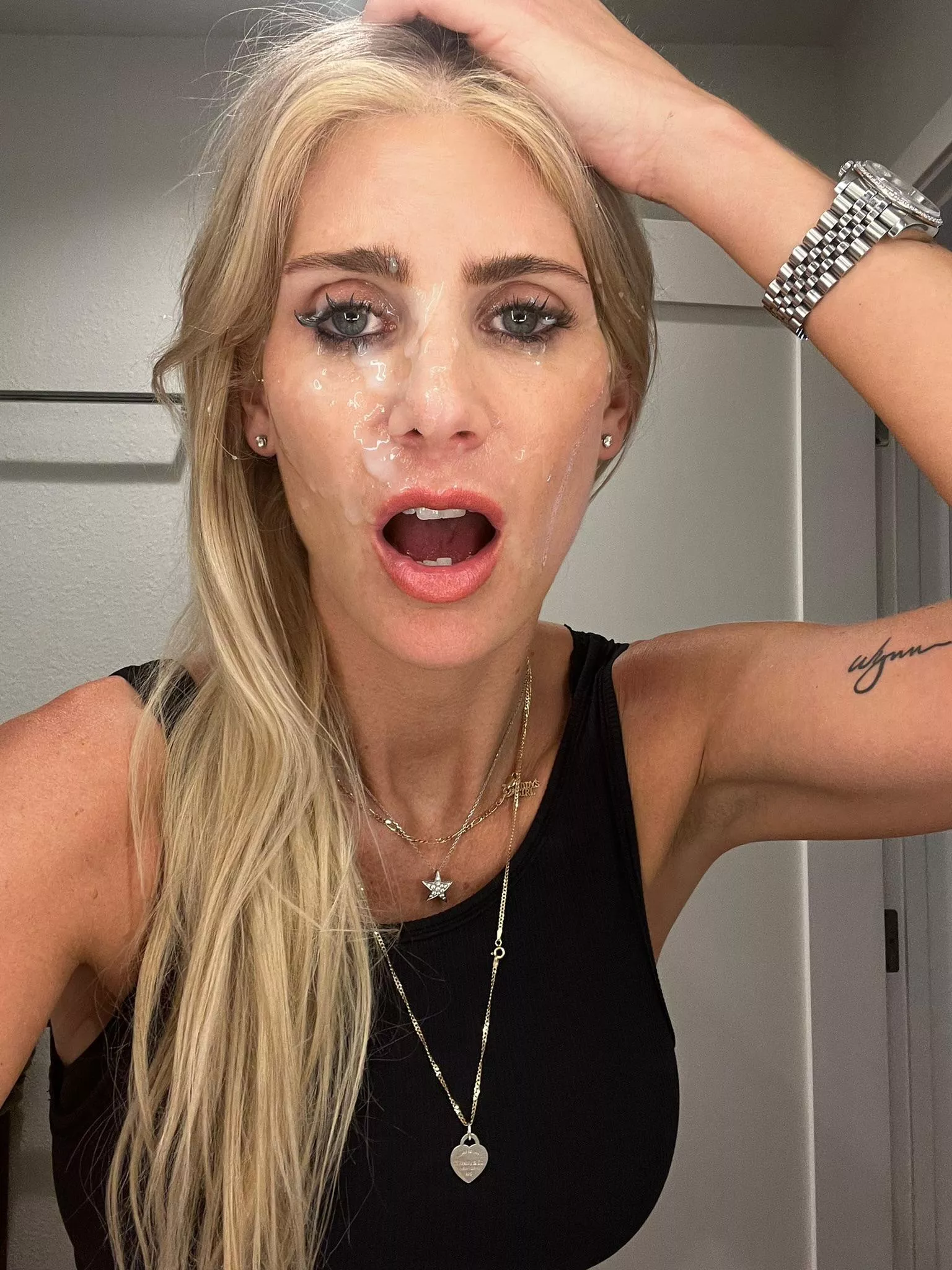 I’m always prettiest with a load all over my slutty face