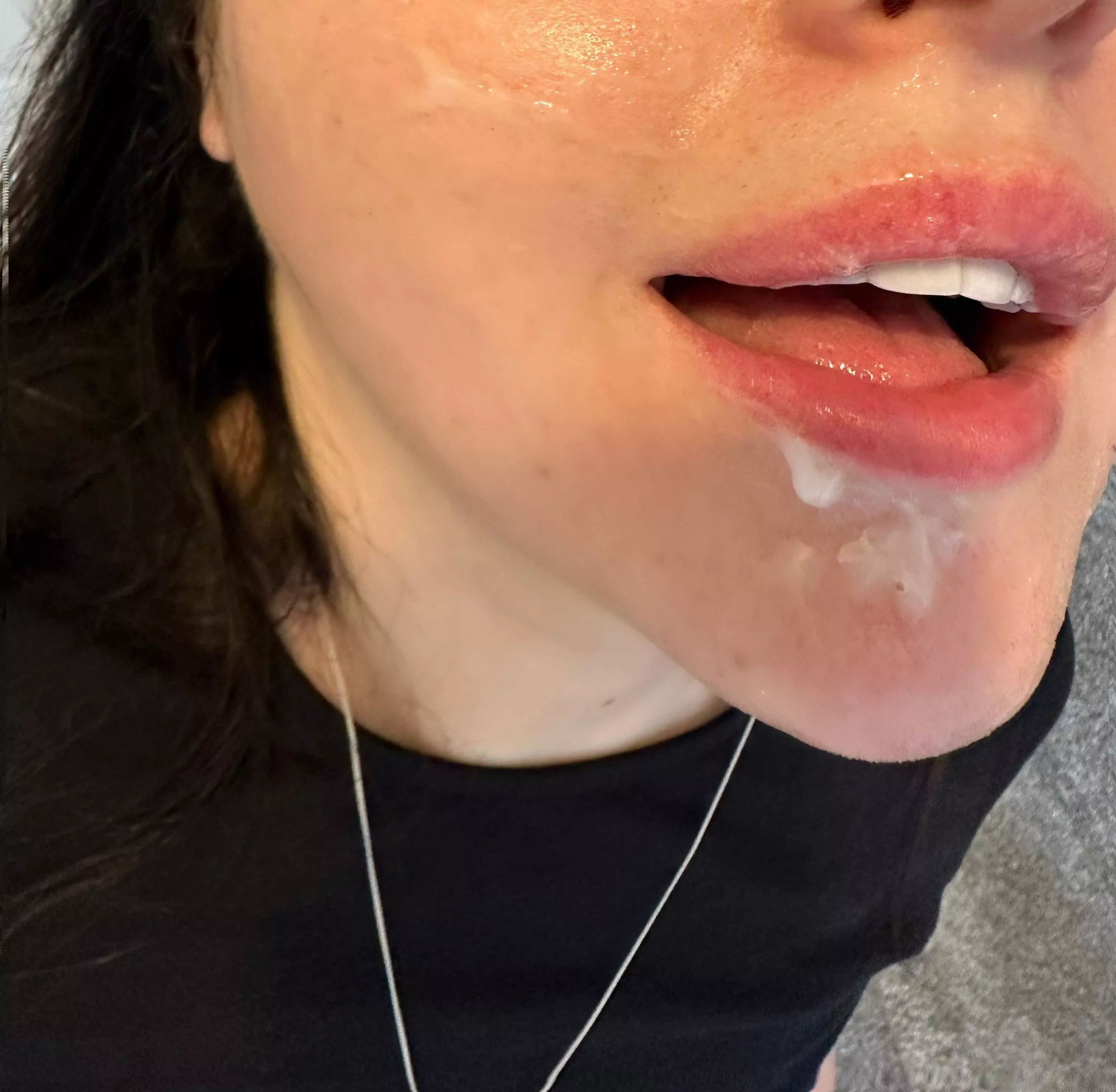 I’m at my happiest when covered in cum
