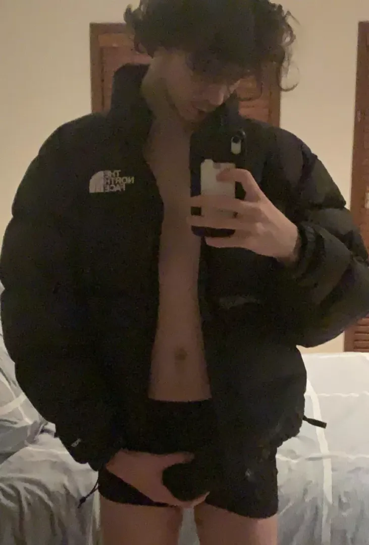 i’m enjoying having a hot puffer jacket, maybe you should enjoy it with me ;)