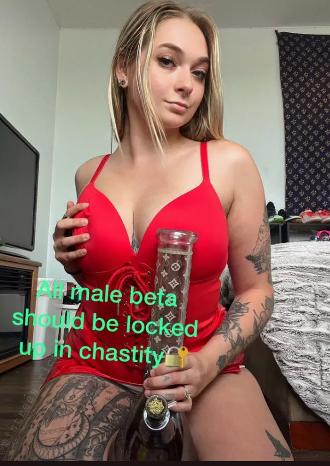 I’m gonna lock you up in chastity forever,it’s written in the vows😈🔐