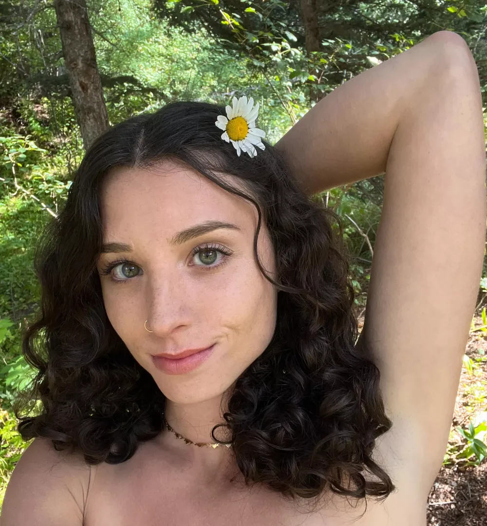 I’m happiest when I’m outdoors without any clothes on