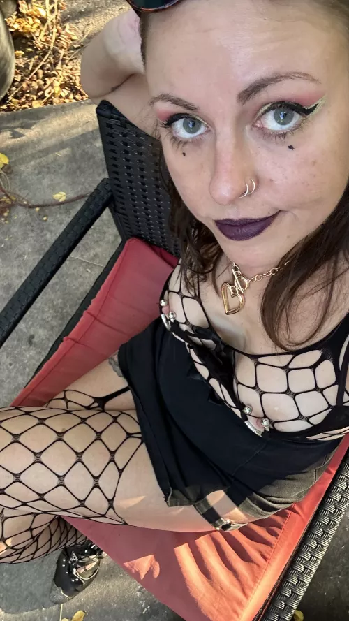 I’m into fishnets and mesh and it shows 