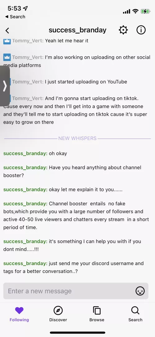 I’m new to streaming, so can someone help me out and tell me if this is legit or fake😅😂