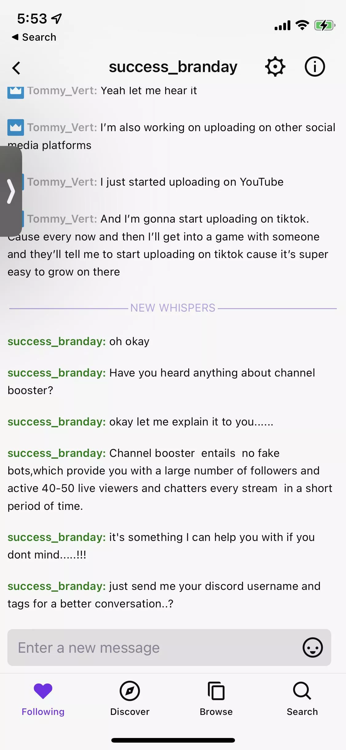 I’m new to streaming, so can someone help me out and tell me if this is legit or fake😅😂