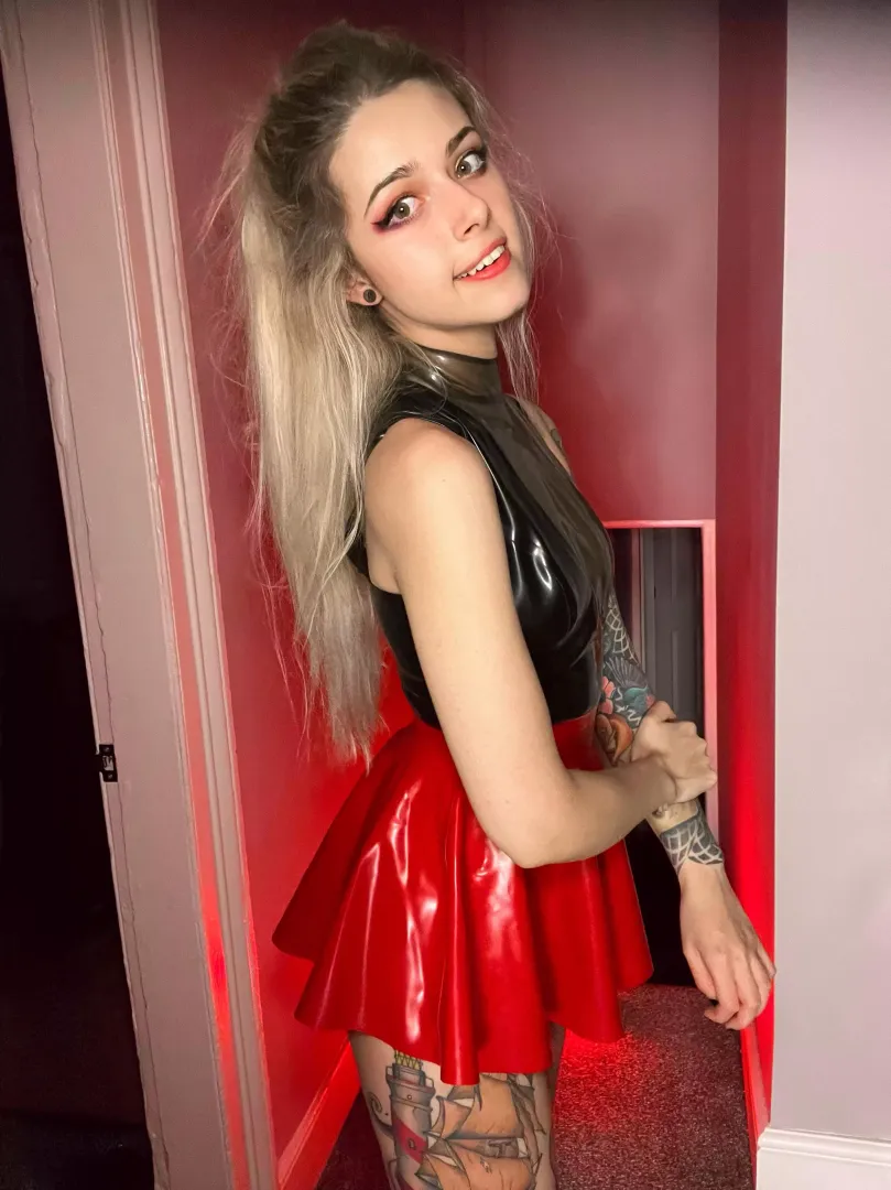 I’m obsessed with shiny clothes and my own face to be honest