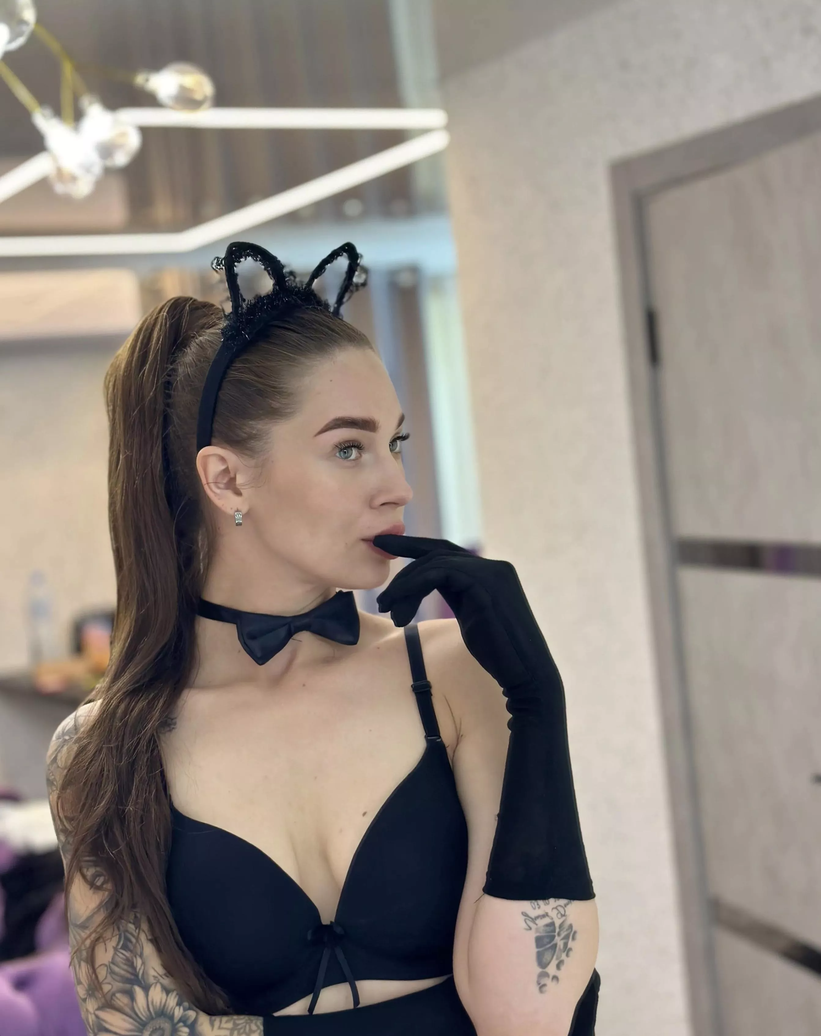 I'm sensual in my favorite lingerie